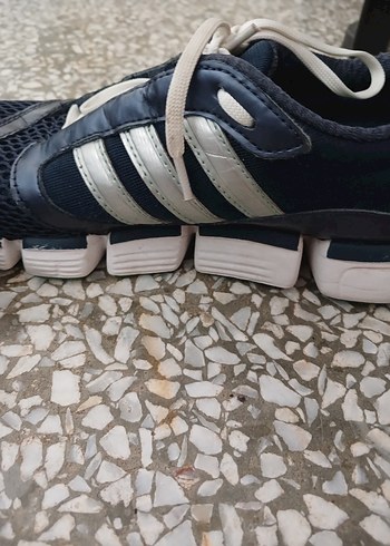 Mavi Gri Erkek Spor Ayakkabı Cırt Cırtlı - Görsel 3