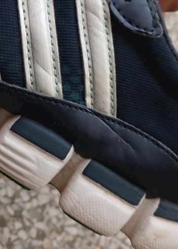 Mavi Gri Erkek Spor Ayakkabı Cırt Cırtlı - Görsel 5