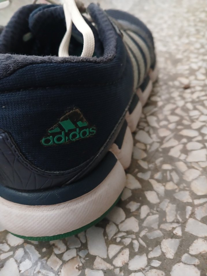 Mavi Gri Erkek Spor Ayakkabı Cırt Cırtlı - Görsel 2