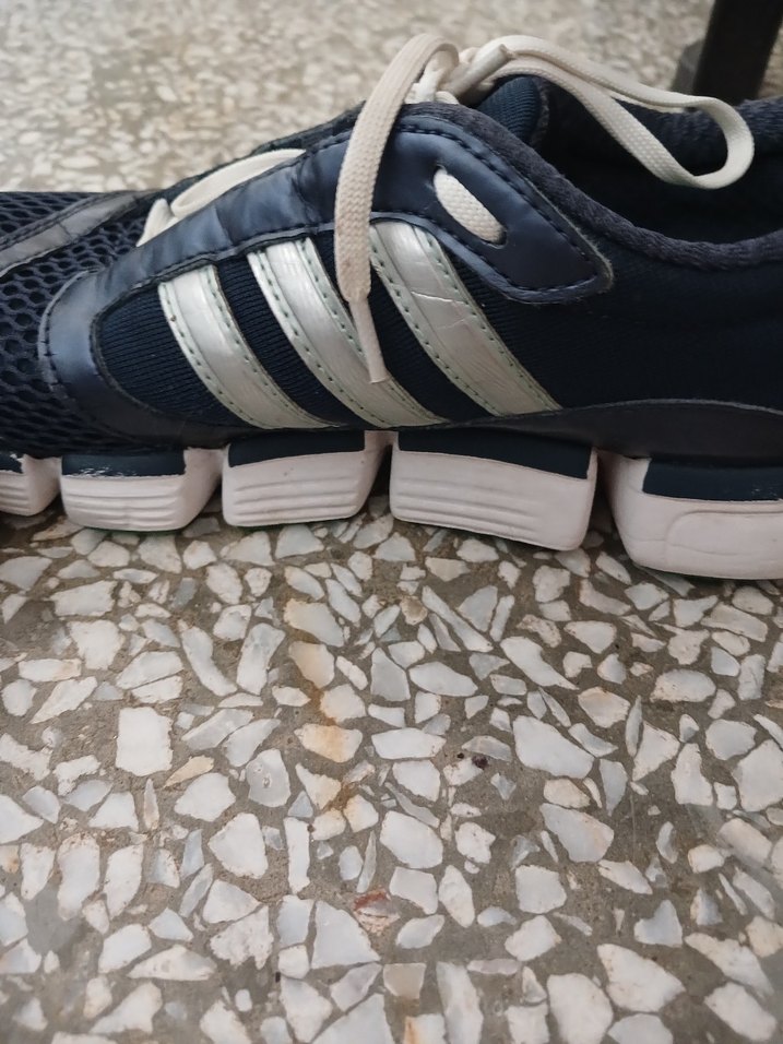 Mavi Gri Erkek Spor Ayakkabı Cırt Cırtlı - Görsel 3