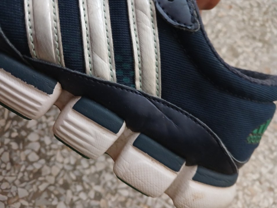 Mavi Gri Erkek Spor Ayakkabı Cırt Cırtlı - Görsel 5