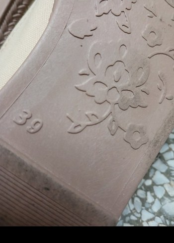 Bej Keten Dolgu Topuk Kadın Espadril - Görsel 5