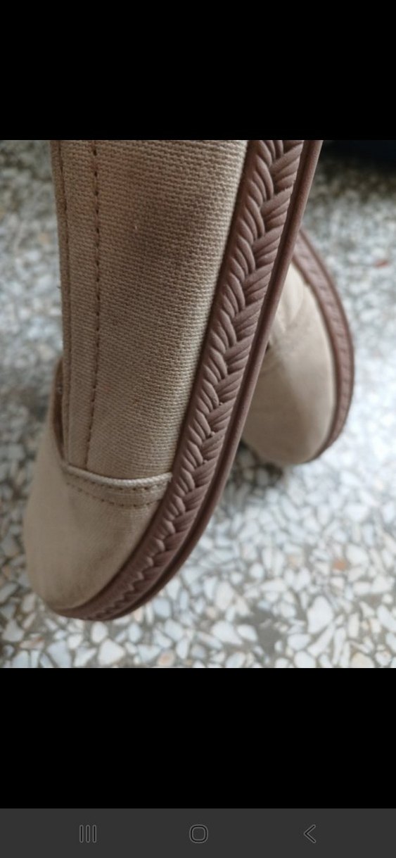 Bej Keten Dolgu Topuk Kadın Espadril - Görsel 4