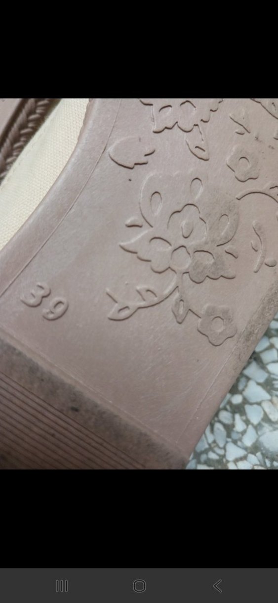 Bej Keten Dolgu Topuk Kadın Espadril - Görsel 5