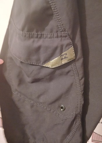 siyah Beli Kemerli Rahat Bermuda Şort - Görsel 3