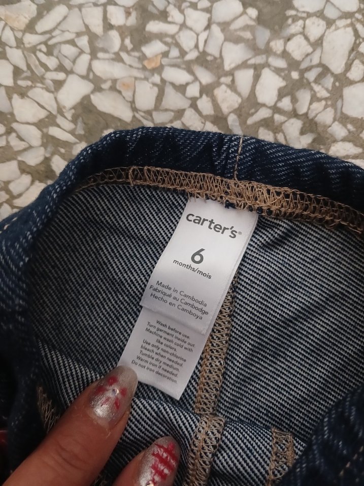 Kız Çocuk Elastik Bel Denim Tayt - Görsel 3