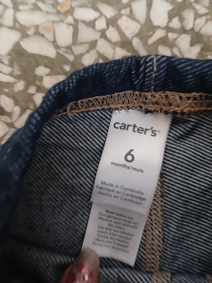 Kız Çocuk Elastik Bel Denim Tayt - Görsel 2