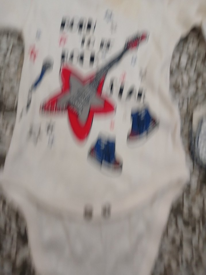 Beyaz Uzun Kollu Rock Punk Bebek Body - Görsel 2