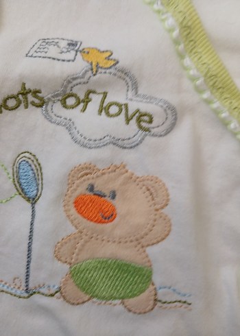 Uzun Kollu, Nakışlı Bebek Hastane Kıyafeti - Görsel 2