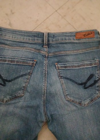 Kadın Mavi Denim Normal Boy Jean - Görsel 8
