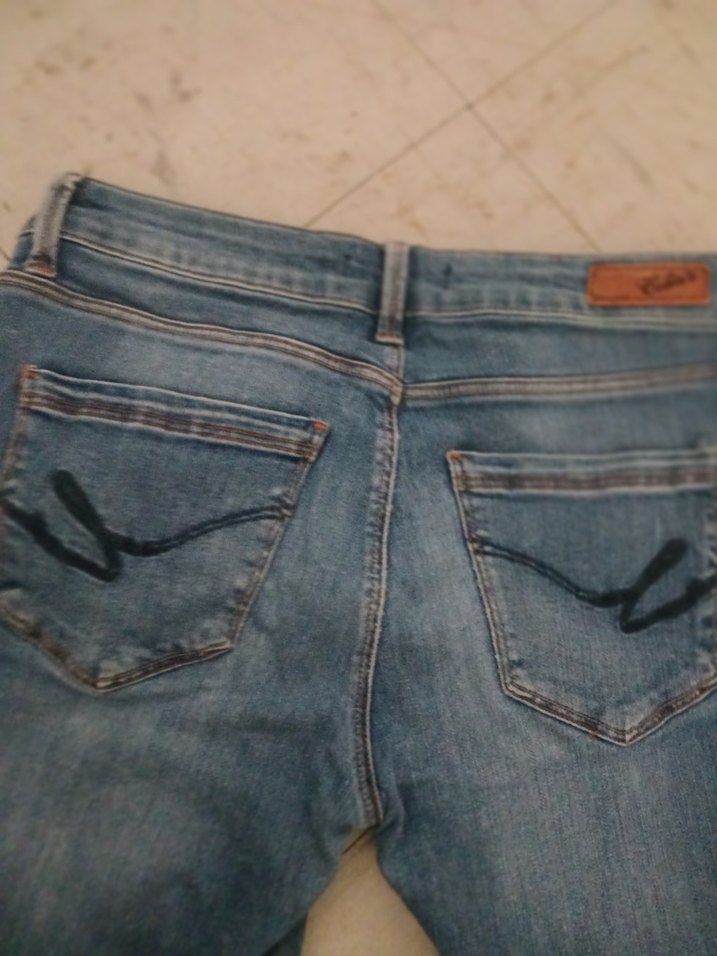 Kadın Mavi Denim Normal Boy Jean - Görsel 3