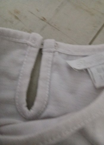 Kız Çocuk Baskılı Beyaz Tişört - Görsel 5