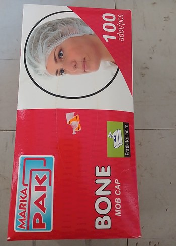 Pratik Kullanımlı Beyaz Bone - 100 Adet - Görsel 4