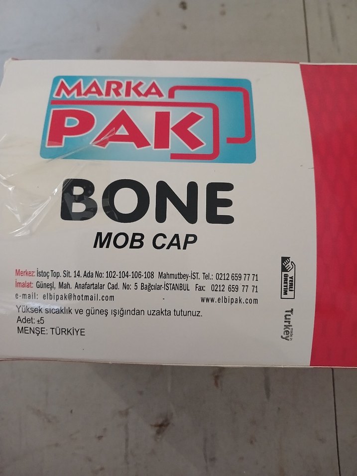Pratik Kullanımlı Beyaz Bone - 100 Adet - Görsel 2