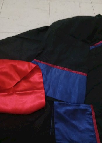 Uzun Siyah Gotik Mezuniyet Elbisesi - Görsel 8