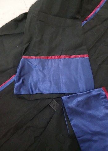 Uzun Siyah Gotik Mezuniyet Elbisesi - Görsel 5