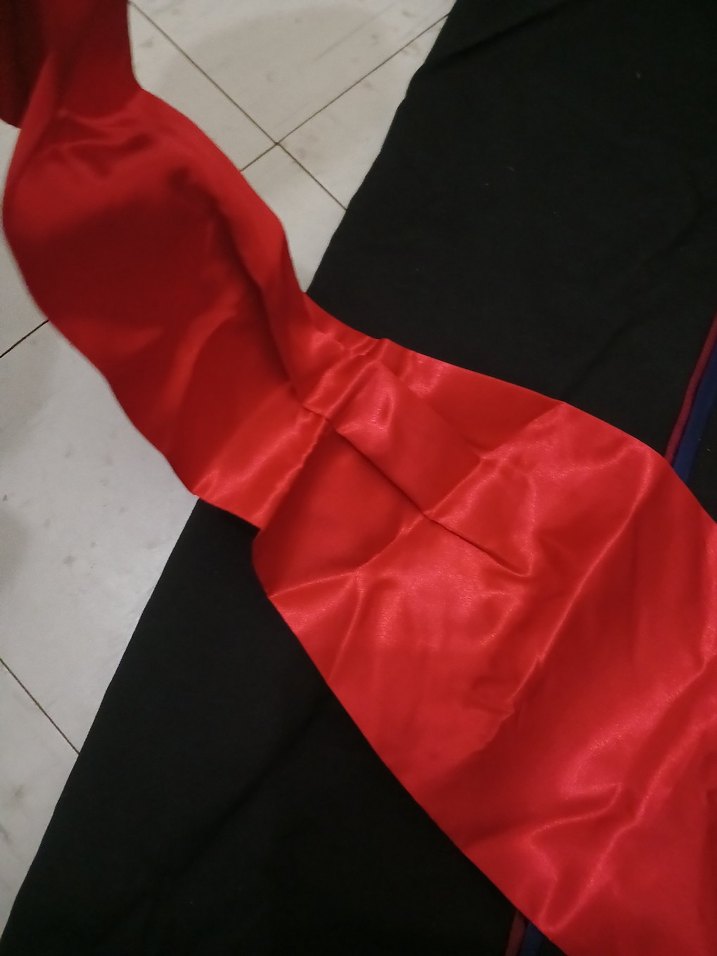 Uzun Siyah Gotik Mezuniyet Elbisesi - Görsel 3