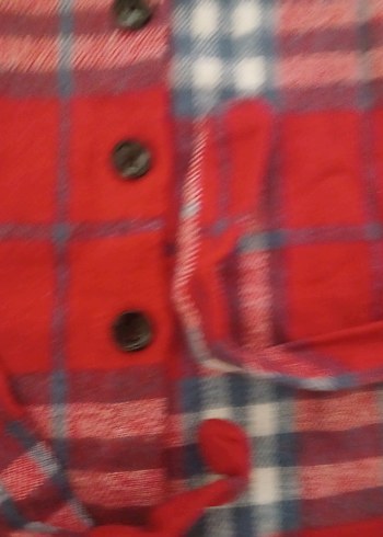 Kırmızı Kareli Uzun Kollu çocuk Gömlek - Görsel 8