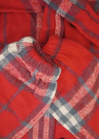 Kırmızı Kareli Uzun Kollu çocuk Gömlek - Görsel 7