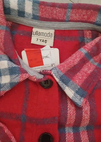 Kırmızı Kareli Uzun Kollu çocuk Gömlek - Görsel 3