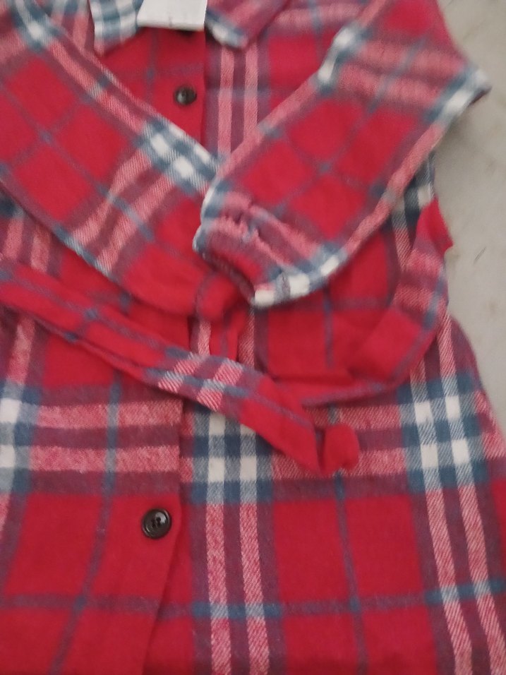 Kırmızı Kareli Uzun Kollu çocuk Gömlek - Görsel 5