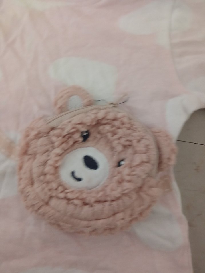 Kız Çocuk Pembe Baskılı Tişört - Görsel 4