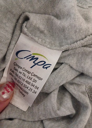 Kız Çocuk Gri Uzun Kollu Baskılı Tişört - Görsel 6