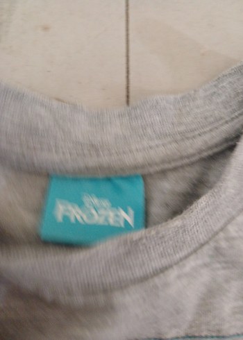 Kız Çocuk Gri Uzun Kollu Baskılı Tişört - Görsel 8