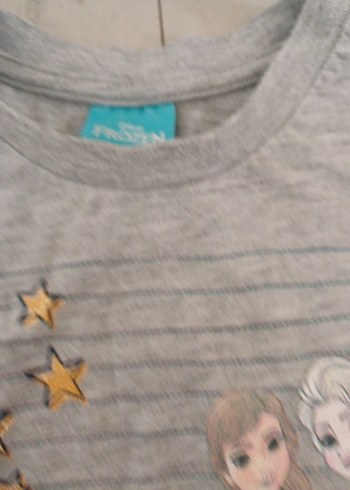 Kız Çocuk Gri Uzun Kollu Baskılı Tişört - Görsel 10