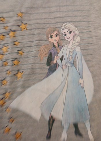 Kız Çocuk Gri Uzun Kollu Baskılı Tişört - Görsel 3