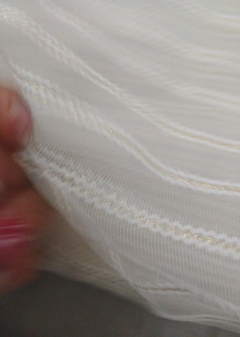 Beyaz Gri Çizgili Perde - Görsel 5