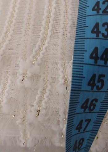 Beyaz Gri Çizgili Perde - Görsel 10