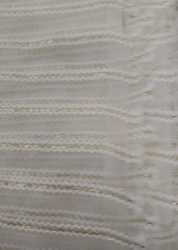 Beyaz Gri Çizgili Perde - Görsel 3