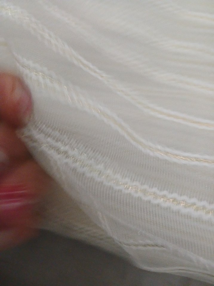 Beyaz Gri Çizgili Perde - Görsel 5