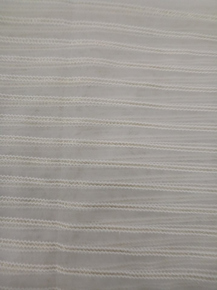 Beyaz Gri Çizgili Perde - Görsel 2