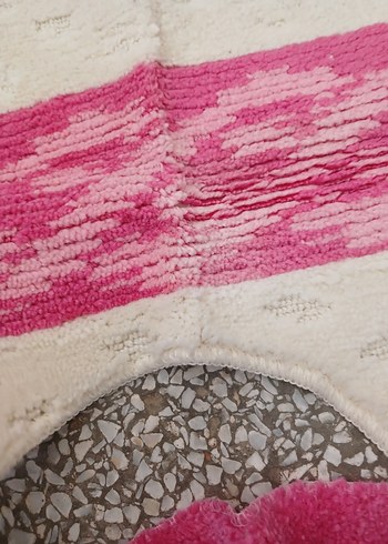 Nakışlı Pembe Banyo Paspas Seti - Görsel 5