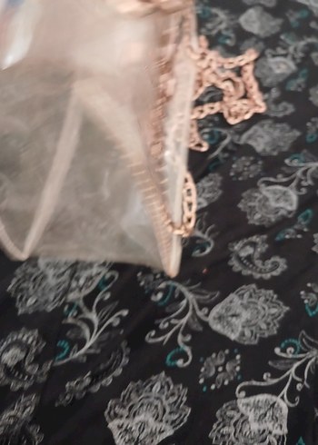 Zincir Detaylı Parlak şeffaf Kadın Çantası - Görsel 9