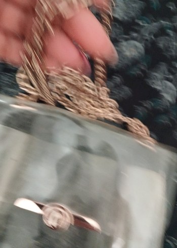 Zincir Detaylı Parlak şeffaf Kadın Çantası - Görsel 3