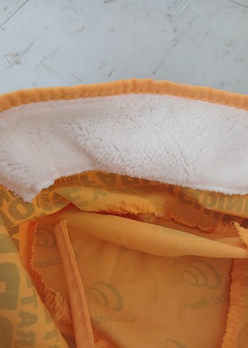 Sarı Baskılı saç bonesi - Görsel 6