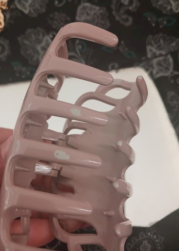 Bej Plastik Tokalı Saç Tokası - Görsel 3