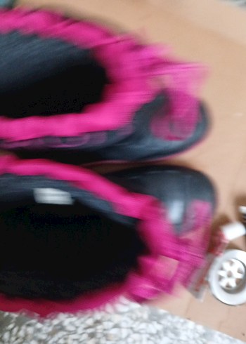 Kız Çocuk Pembe Desenli Kauçuk Bot - Görsel 14