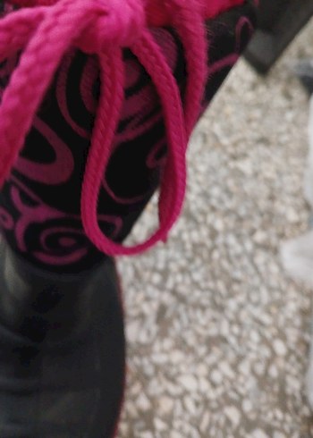 Kız Çocuk Pembe Desenli Kauçuk Bot - Görsel 4