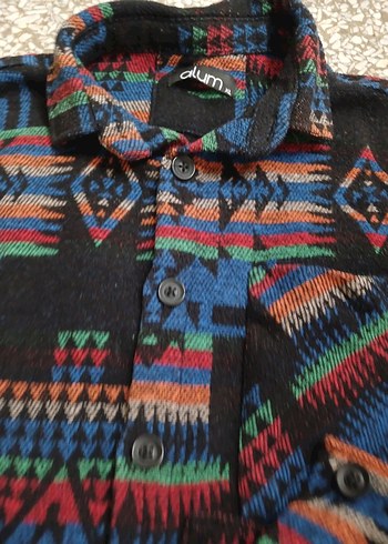 Aluma Desenli Bohem Erkek Gömlek - Görsel 6