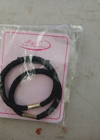 Siyah Elastik Kadın Saç lastiği - Görsel 2