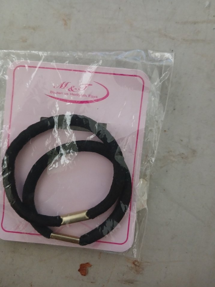 Siyah Elastik Kadın Saç lastiği - Görsel 2