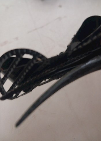 Siyah Taşlı Tokalı Rock Punk Saç Aksesuarı - Görsel 6