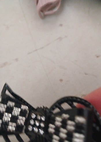 Siyah Taşlı Tokalı Rock Punk Saç Aksesuarı - Görsel 3