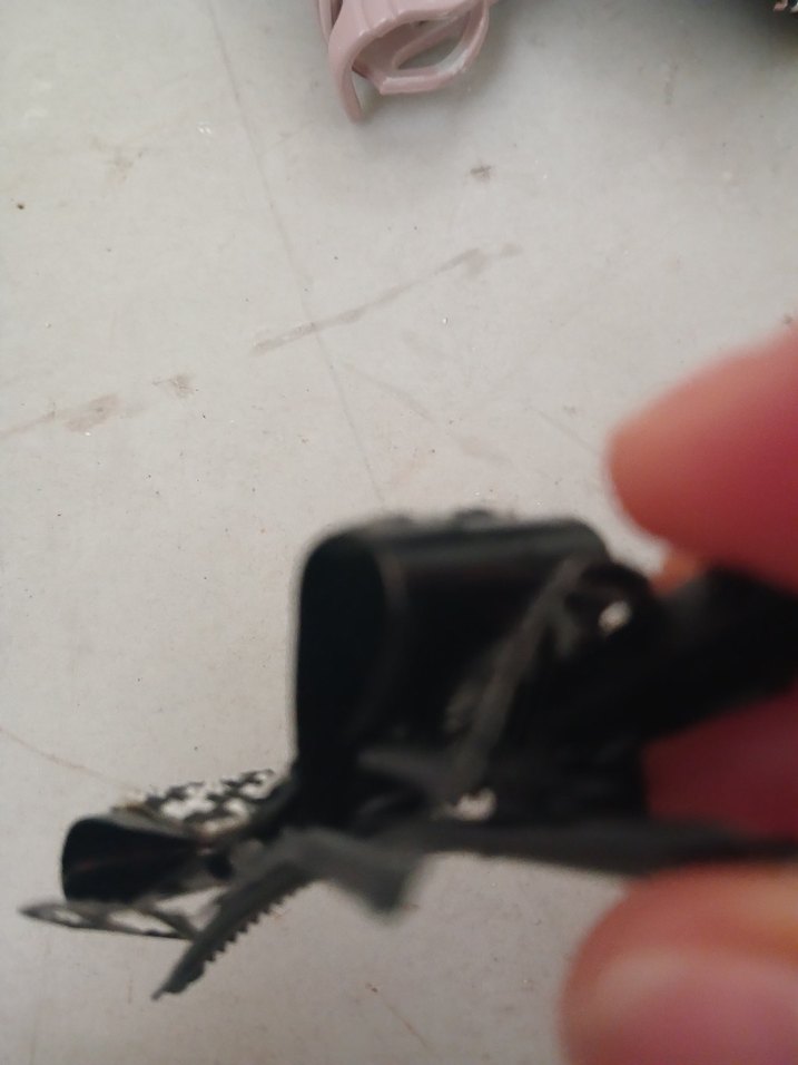 Siyah Taşlı Tokalı Rock Punk Saç Aksesuarı - Görsel 5