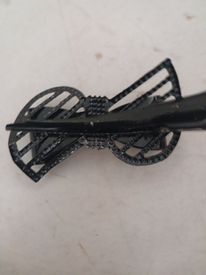 Siyah Taşlı Tokalı Rock Punk Saç Aksesuarı - Görsel 4