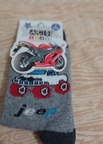 Diger Erkek Çocuk Çorap 2'li Çok Renkli Baskılı - Görsel 3